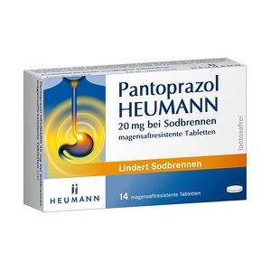 Pantoprazol Heumann 20mg bei Sodbrennen Tabletten magensaftresistent 14 Stück