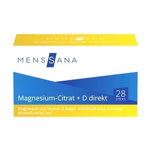 MAGNESIUMCITRAT+D direkt MensSana Pulver 28 Stück