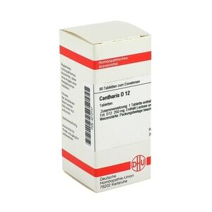 DHU-ARZNEIMITTEL CANTHARIS D 12 Tabletten 80 Stück