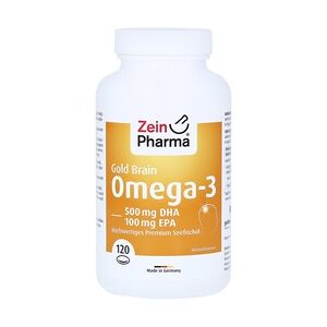 ZeinPharma Omega-3 Gold Gehirn DHA 500mg/EPA 100mg 120 Stück