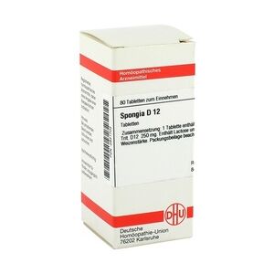 DHU-ARZNEIMITTEL SPONGIA D 12 Tabletten 80 Stück