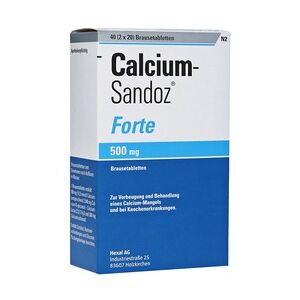 Hexal Calcium-Sandoz Forte 500mg Brausetabletten 2x20 Stück
