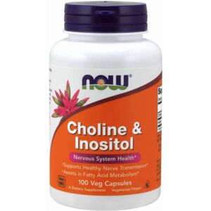 Now Foods Cholin + inositol 250 mg/250 mg - 100 veg caps