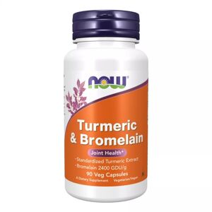 Now Foods Kurkuma extrakt + bromelain 300 mg/150 mg - 90 veg caps