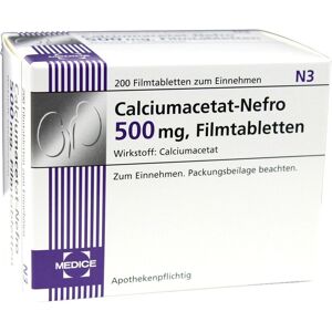 Calciumacetat-Nefro Calciumacetat Nefro 500 mg Filmtabletten 200 St