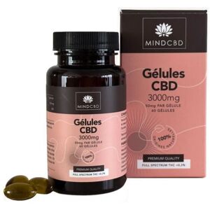 Cbd Certified 60 Gélules Cbd Premium Mind Cbd - Full Spectrum 3000mg (50mg/gélule), 100% Naturel.