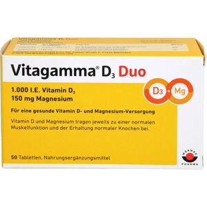 Wörwag Pharma GmbH & Co. KG Vitagamma D3 Duo 1.000 I.E Vit.D3 150mg Magnes.Nem 50 St