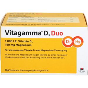 Wörwag Pharma GmbH & Co. KG Vitagamma D3 Duo 1.000 I.E Vit.D3 150mg Magnes.Nem 100 St