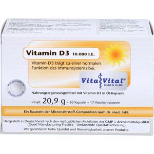 Vita Vital GmbH & Co. KG Vitamin D3 10.000 I.E. Kapseln 50 St