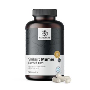 HealthyWorld Shilajit Mumie Extract 10:1, 120 Kapseln