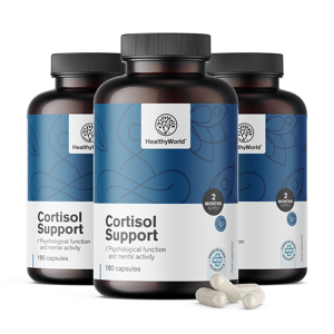 HealthyWorld 3x Cortisol Support, zusammen 540 Kapseln