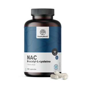 HealthyWorld NAC 500 mg, 180 Kapseln