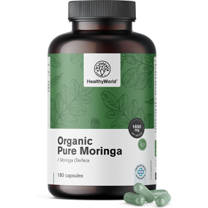 HealthyWorld BIO Moringa 1650 mg, 180 Kapseln