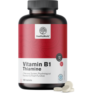 HealthyWorld Vitamin B1 – Thiamin 100 mg, 180 Tabletten