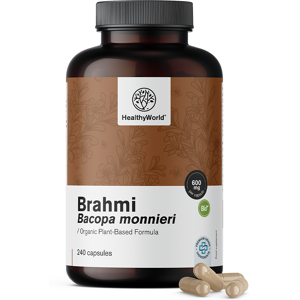 HealthyWorld BIO Brahmi 600 mg, 240 Kapseln