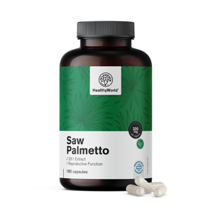 HealthyWorld Saw Palmetto - Sägepalme 320 mg, 180 Kapseln