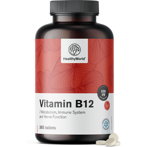 HealthyWorld Vitamin B12 500 µg, 365 Tabletten