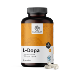 HealthyWorld L-Dopa 105 mg - Ackerbohne-Extrakt, 90 Kapseln