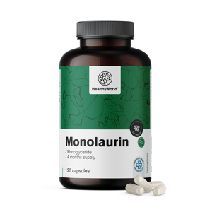 HealthyWorld Monolaurin 500 mg, 120 Kapseln
