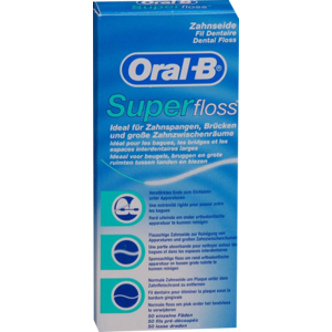 ORAL B Superfloss Zahnseidefäden 50 St