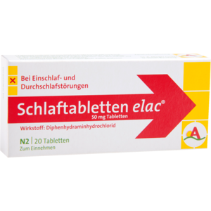 SCHLAFTABLETTEN elac 50 mg 20 St