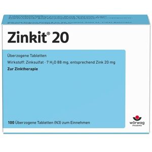 ZINKIT 20 überzogene Tabletten 100 St