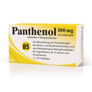 PANTHENOL 100 mg Jenapharm Tabletten 50 St