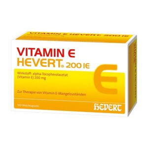 VITAMIN E HEVERT 200 I.E. Weichkapseln 100 St