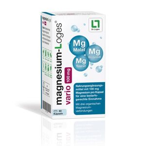 MAGNESIUM-LOGES vario 100 mg Kapseln 60 St