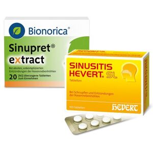 SINUPRET EXTRACT + SINUSITIS HEVERT SL 20+100 St