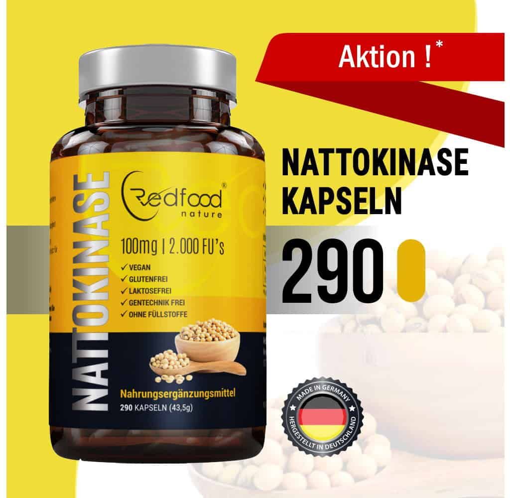 Redfood24 Nattokinase 290 Kapseln - ohne Füllstoffe- Angebot*