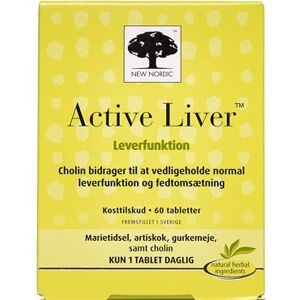 Active Liver Tabletter Kosttilskud 60 stk New Nordic