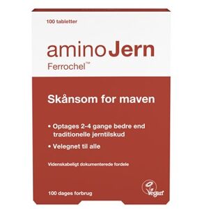 aminojern Amino jern ferrochel tabl Kosttilskud 100 stk - Jerntilskud