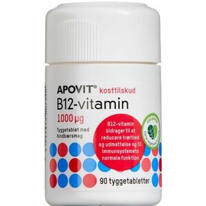 Apovit b12-vitamin 1000mikg Kosttilskud 90 ttbst