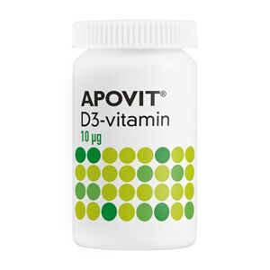 APOVIT D3-vitamin 10 µg Kosttilskud 200 stk - D-Vitamin Børn - Boost immunforsvar