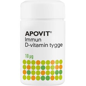 APOVIT Immun D-Vitamin Børn 10 µg Tygge Kosttilskud 100 stk - Vitaminer - Boost immunforsvar