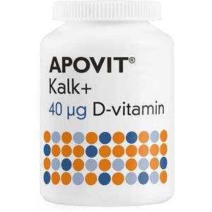 APOVIT Kalk + 40 µg D-Vitamin Børn Kosttilskud 180 stk - Vitaminer - Kalktilskud