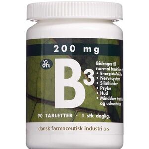 Grønne Vitaminer B3-Vitamin Tabletter Kosttilskud 90 stk - B-Vitaminer