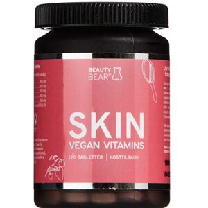 Beauty bear skin tabletter Kosttilskud 120 stk - Hår og negle vitaminer - Vitaminer til huden - Hår vitamin, vitaminer til negle