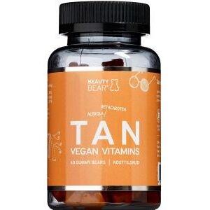 Beauty Bear Tan Vitamin Gummies Kosttilskud 60 stk - Hud, hår og negle - Hår vitamin, vitaminer til negle