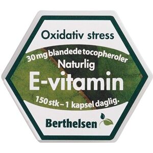 Berthelsen E-Vitamin Kosttilskud 150 stk - Vitaminer