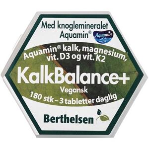 Berthelsen KalkBalance+ Kosttilskud 180 stk - D-Vitamin Børn - Kalktilskud
