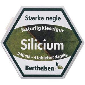 Berthelsen Naturlig Silicium Kosttilskud 240 stk - Hår og negle vitaminer - Vitaminer til huden - Hår vitamin, vitaminer til negle