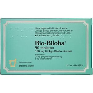 Bio-Biloba 100 mg Tabletter Naturlægemiddel 90 stk Pharma Nord