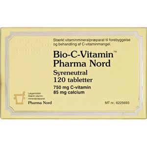 Pharma Nord Bio-C-Vitamin Syreneutral Tabletter Stærkt vitamin- og mineralpræparat 120 stk - Vitaminer - Kosttilskud - Vit C