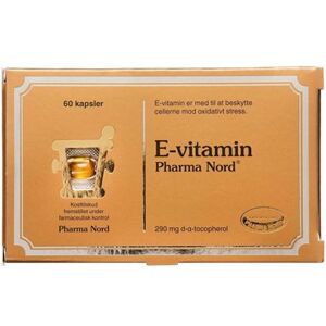 Pharma Nord Bio-E-Vitamin kapsler 290 mg Kosttilskud 60 stk - Vitaminer