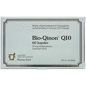 Bio-Qinon Q10 Kapsler, 30 mg Naturlægemiddel 60 stk Pharma Nord - Kosttilskud