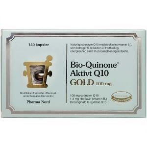 Bio-Quinone Q10 Gold Kapsler Kosttilskud 180 stk Pharma Nord