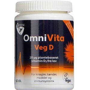 Biosym omnivita veg d Kosttilskud 60 stk - D-Vitamin Børn