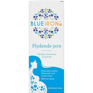 226006 Blueiron Flydende Jern Til Gravide Kosttilskud 330 ml - Jerntilskud - Gravid vitaminer, kosttilskud gravid
